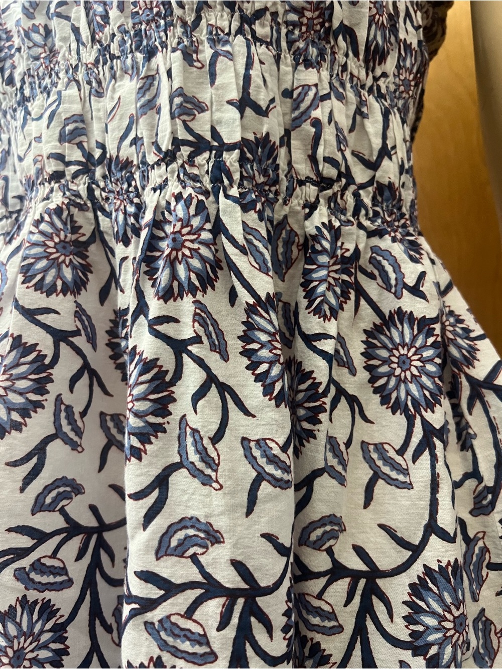 Velvet by Graham & Spencer "Marla" Block-Printed Cotton Dress, Like New - Picture 9 of 16